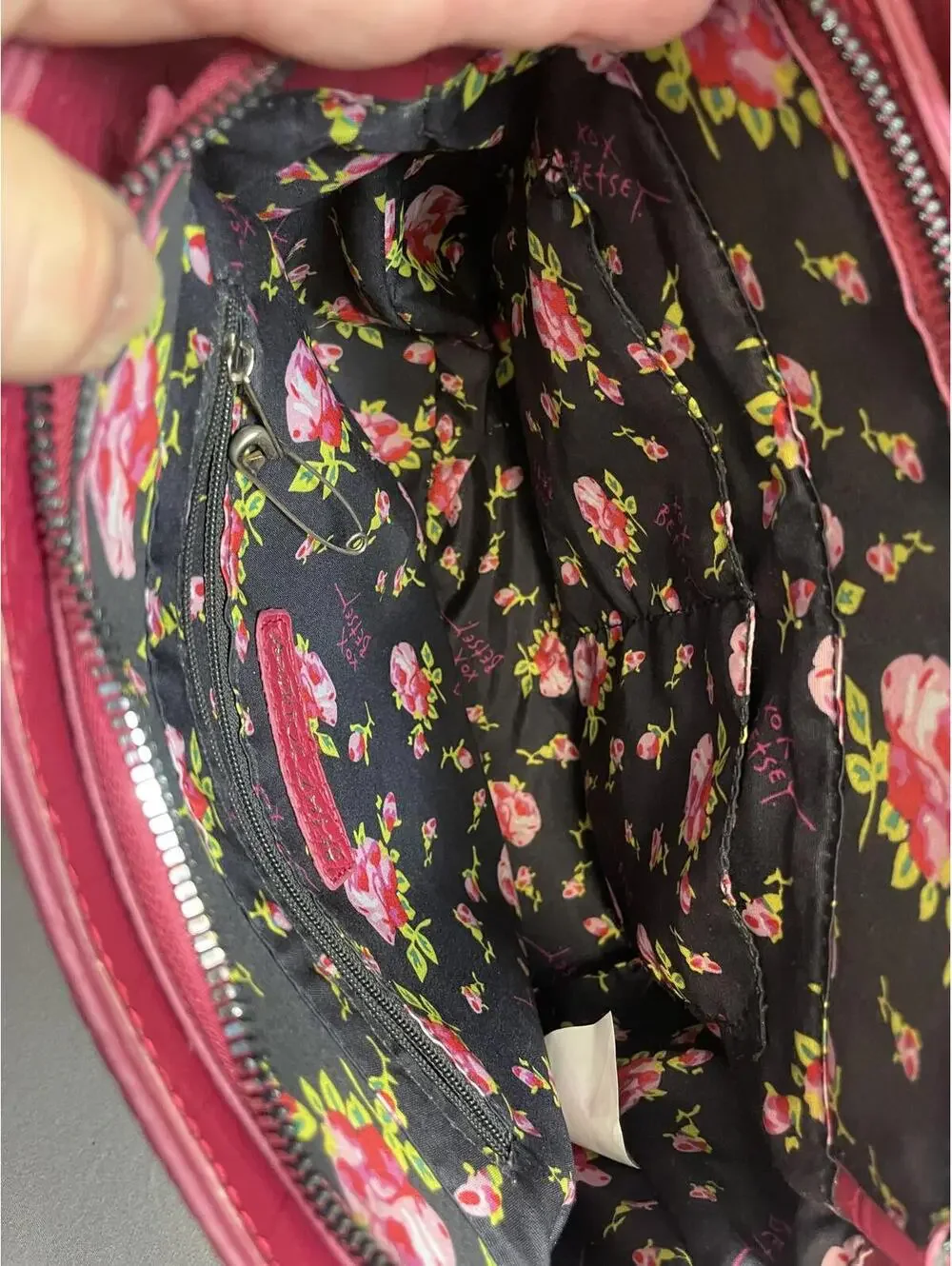 Betsey Johnson XO Zane Magenta purse, bag
